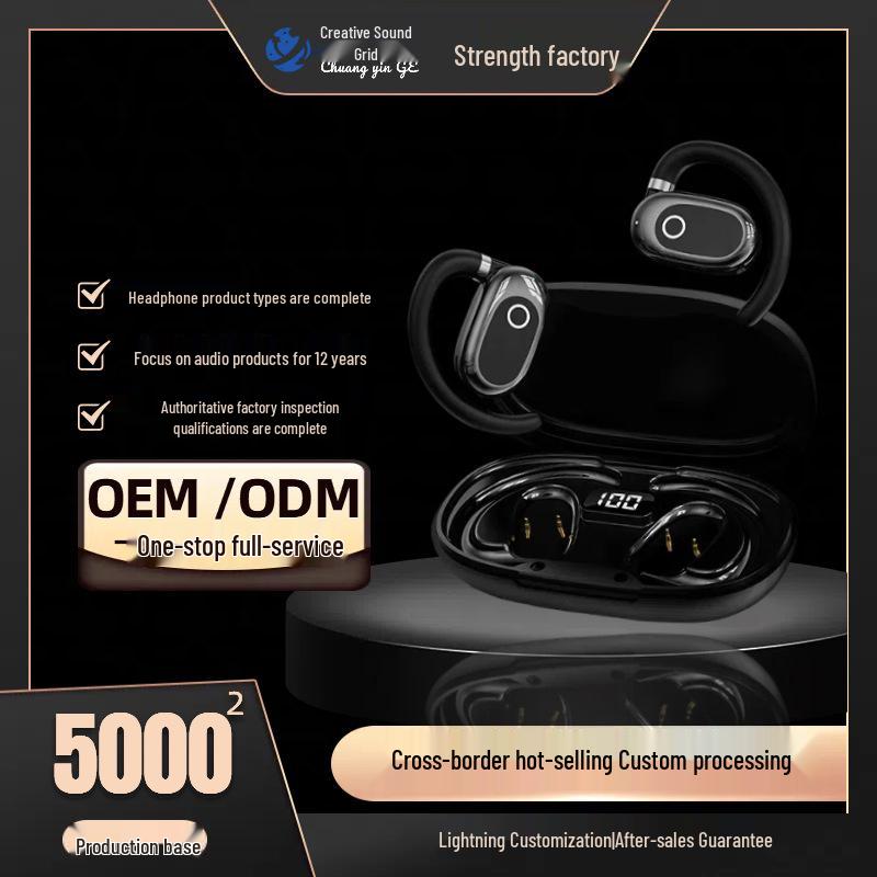 Cross-border Hot Selling Open-ear Wireless Bluetooth Earbuds with Ultra-long Battery Life for Gaming, Sports, and HD Calls