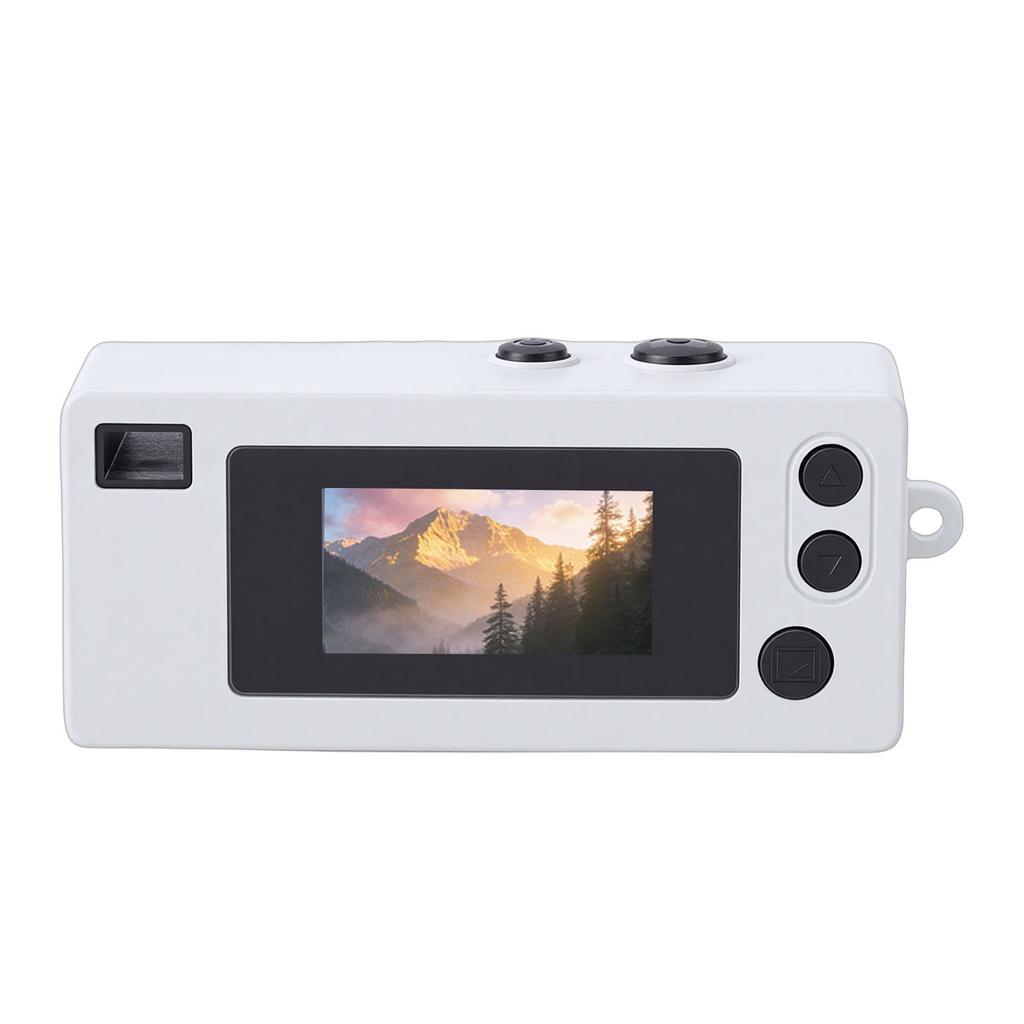 Thumb Camera 1080P HD Video Recorder Keychain Digital Camcorder with 0.96 Inch Display Long Battery Life White