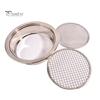 Soil Sifter Set Stainless Steel Sieve Frame with 5 Mesh Sieve Pans Rustproof Garden Sieve Kit for Stones Weeds Filtration