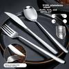 316L Stainless Steel Western Cutlery Set - Adult Steak Western Elegant Tableware Knife Fork Spoon Three-Piece Set