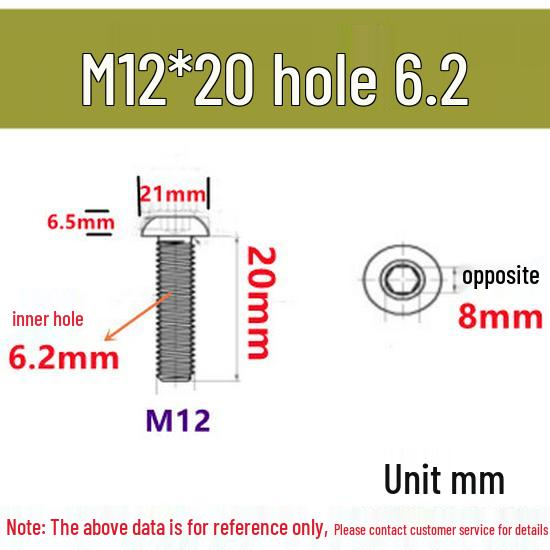 Stainless Steel 304 Pan Head Hollow Hex Screw (M4-M12)