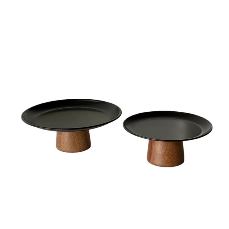 DISHJOY Stainless Steel High-Foot Serving Tray