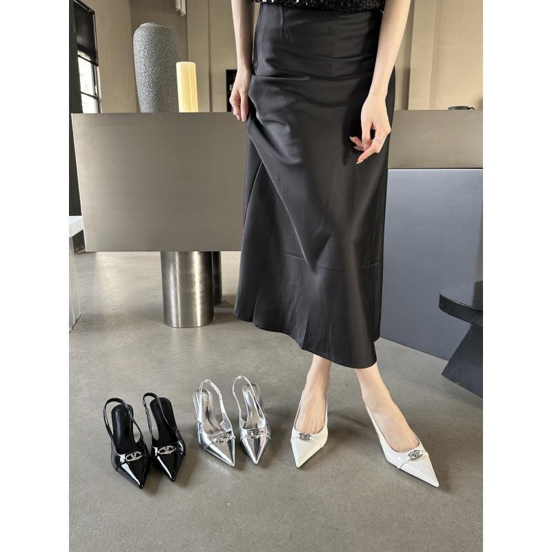 2025 spring and summer new pointed thin heel European and American fashion women's shoes