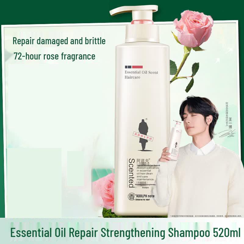 Adolphe Shiny & Silky Rose Essential Oil Shampoo