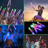 Foam Glow Sticks Party Cheer Supplies with 3 Modes Colorful Flashing ,5pcs,10pcs LED Light Up Glow in The Dark Party Favors Tube for Wedding, Party,