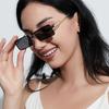 Glasses 9171 Square Small Frame Gradual Change Retro Diamond Popular Sunglasses Women, Sunglasses Men