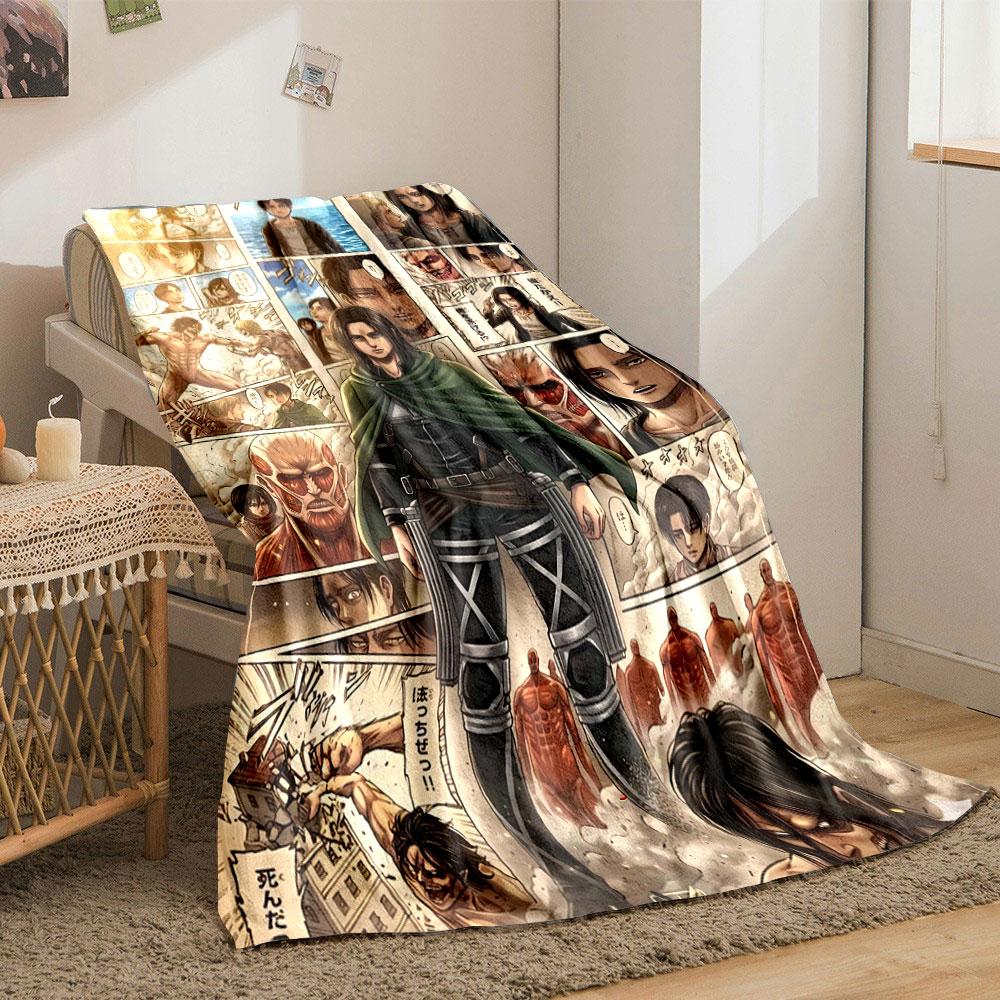 Battle scenes, dramatic confrontations, and a central cloaked character. for all seasons blanket lunch break throw gift