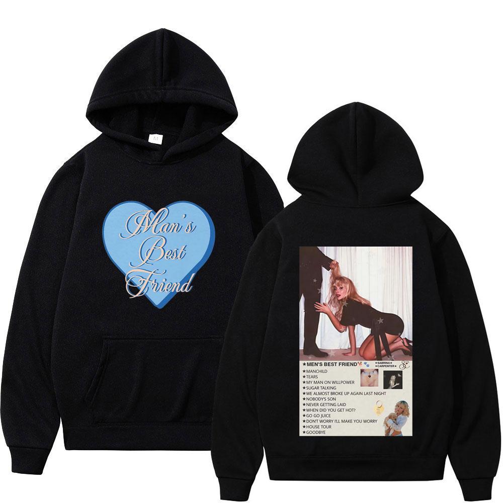 

Sabrina Carpenter Mans Best Friend Album Merch Graphic Hoodie men women fashion tops Long-sleeved y2k clothes casual Sweatshirt S