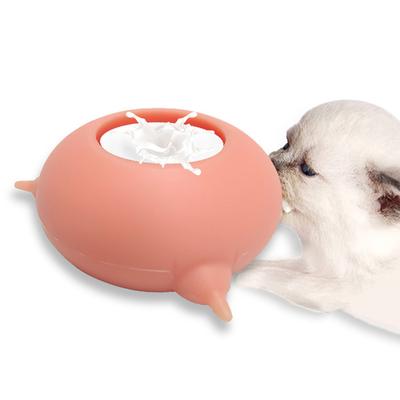 Pet Silicone Doggie Cat Feeder 3 Nipples for Newborn Pets Kittens Puppies Feeding Bowl