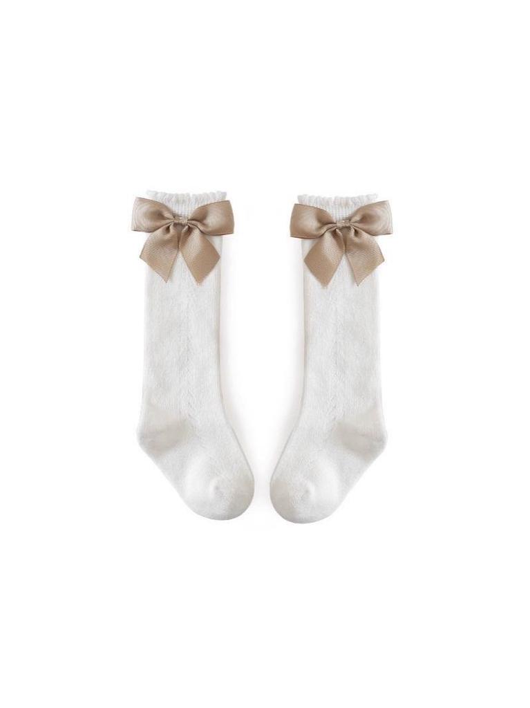 Girls' Princess Mesh Mid-Calf Socks for Summer, Spring, & Autumn – Versatile Korean Style