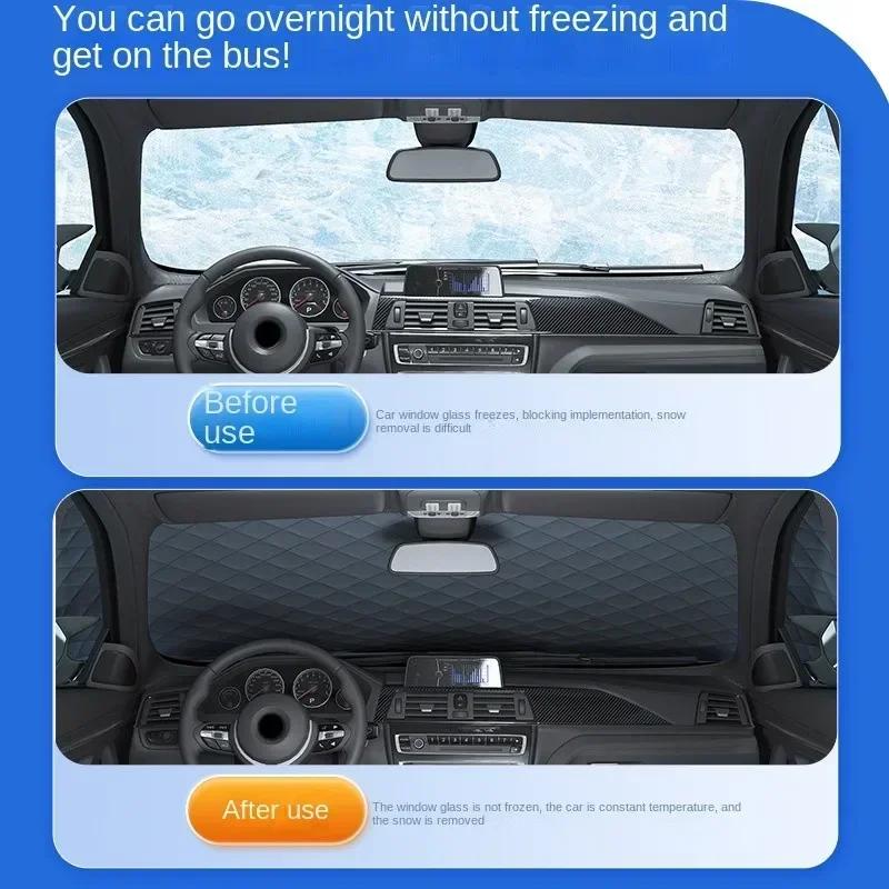 Car Windshield Snow Shield for Winter Car Cover Front Window Anti Ice Frost Outdoor Protection Snow Cover Snow Shield