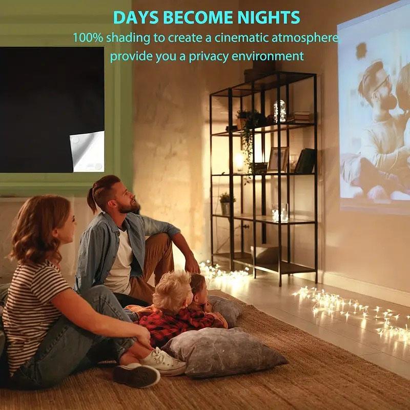 1PC Non-perforated Black Cloth DIY Portable Travel Blackout Curtain