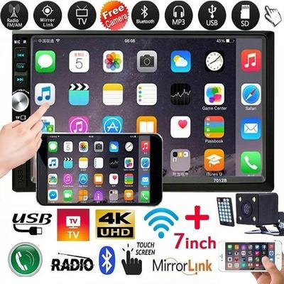 Car MP5 Player 7012B 1080P HD 7inch Car Radio Stereo Bluetooth MP4 MP5 USB Player Touchscreen