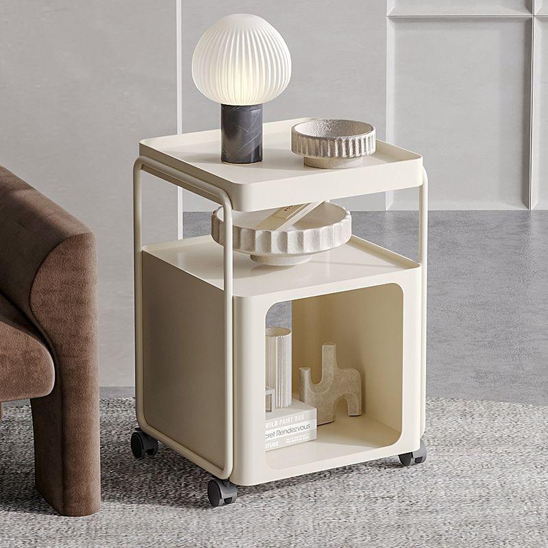 Metal Coffee Table Nordic Living Room Wheel Furniture Tee Table Luxury Interior Removable Decor Tables Creative Design Tables