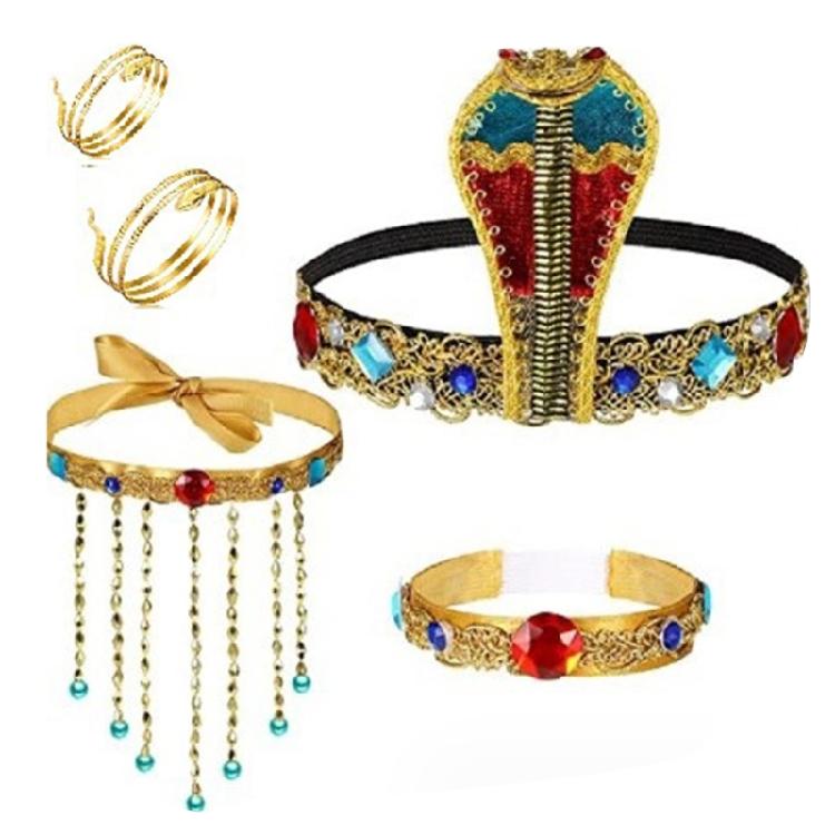 

Egyptian Costume Accessories for Halloween Party Decoration Egyptian Headpiece