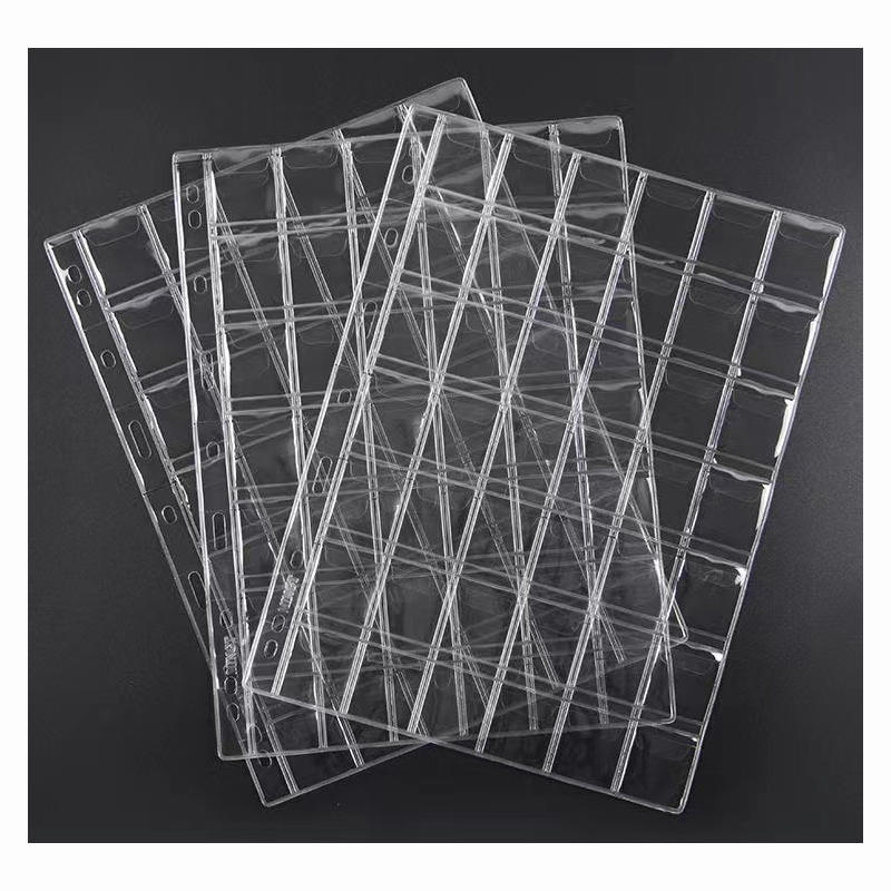 30 Pocket Replacement Coin Storage Page 10 PCS Plastic Wallets with Stamp Collector Supplies for Stamp Collection Coin Storage Page