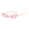 European & American Cat Eye Sunglasses - Unisex Metal Frame with Ocean Lens