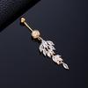 Piercing per Ombelico Microstone Chiodi per Ombelico Vento Farfalla Amore Anello per Ombelico Stella Luna Fiore Femminile Fibbia per Ombelico