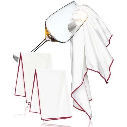 AZure Glass Cleaning Cloths, Set of 3, Microfiber, Approx. 46 X 60 Cm