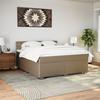Box Spring Bed Mattress Cappuccino Brown 180 X 200 Cm Artificial Leather