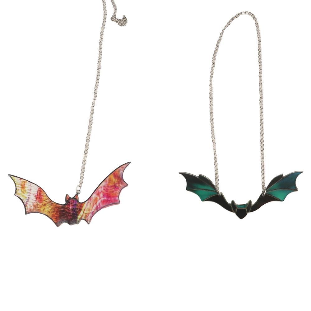 Bat Shaped Wall Hanging Bat Stained Gothic Bat Ornaments Funny Halloween Bat Pendant  Room