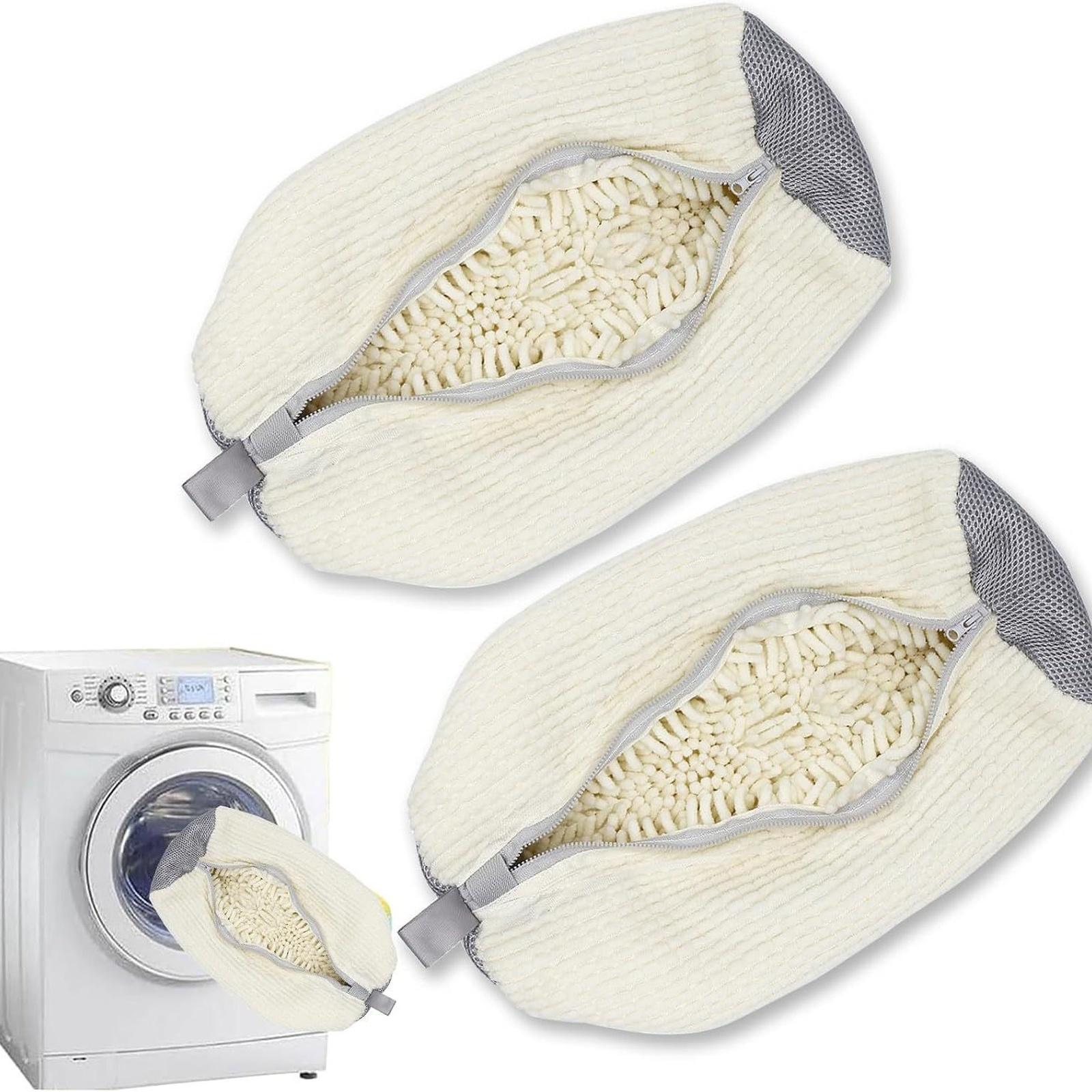 

Shoe Washing Bag for Washing Machine Shoes Cleaner Protector Bag -deformation one size бежевый