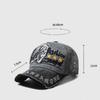 Baseballkappe Retro Distressed Lässige Outdoor-Sportmütze Frühling und Herbst Sonnenhut Buchstabenstickerei Kappe