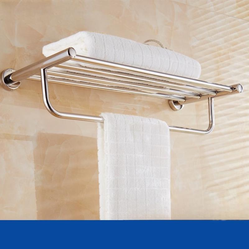 cmaos 60cm Thickened Stainless Steel Bath Towel Rack