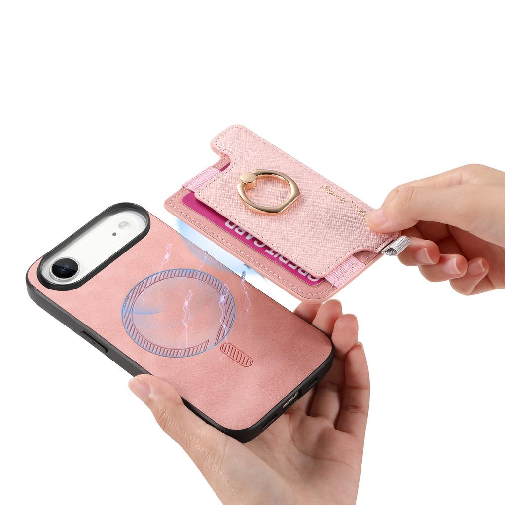 For iPhone Air Case 2 in 1 Magnetic Detachable Card Holder Leather Back Cover