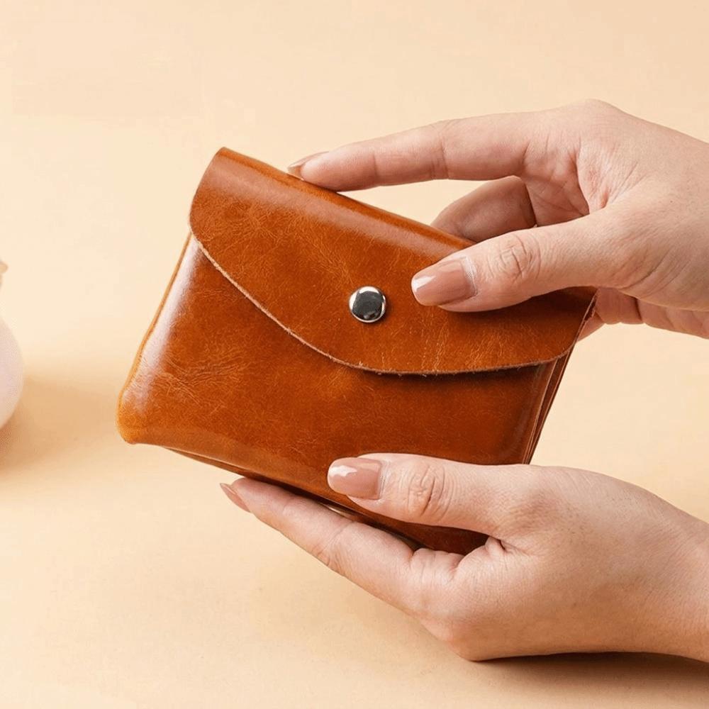 Zipper Short Wallet Hasp Mini Purse Bag Fashion Leather Small Coin Pouch Outdoor