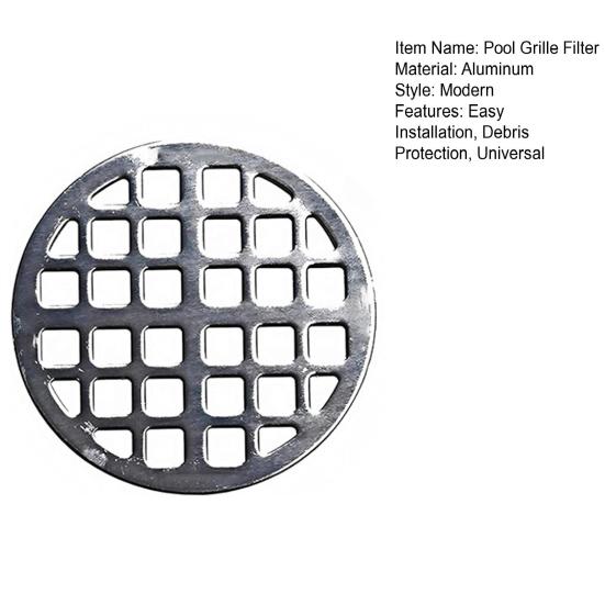Pool Grille Filter Easy Installation Basket Buddy Protects Pump Line from Debris Grate Filter Pool Accessory
