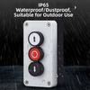 22mm Push Button Switch Power Control Box with IP65 Rating for Water and Dust Protection In Industrial Settings