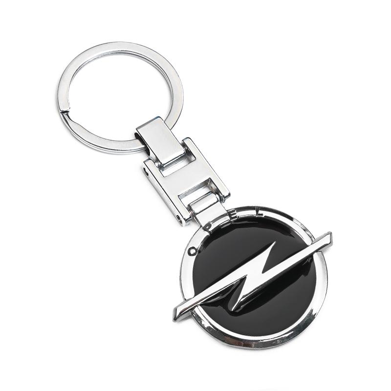 1Pcs Car Emblem Keychain Metal Key Ring Accessories For Opel Astra Insignia Vivaro Corsa Mokka Zafira Vectra OPC Vauxhall Meriva