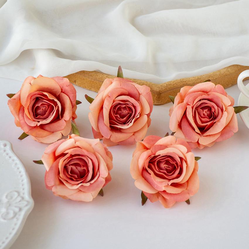 Artificial Flowers Silk Rose Wedding Bridal Bouquet Home Room Table Yard Outdoor Garden Festival Wreath Wall DIY Gifts Candy Box