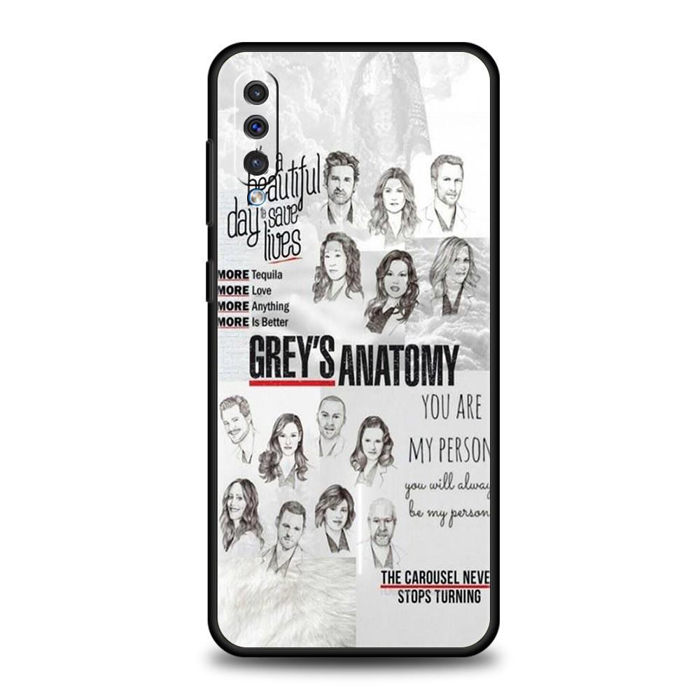 Greys Anatomy Phone Case for Samsung Galaxy A56 A36 A26 A16 A34 A24 A42 A22 A20 A12 A40 A30 A10 5G Soft TPU Cover Shell Fundas