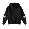 Moda femminile Maglione leggero a maniche lunghe con tasche Felpa con cappuccio grafica preppy da donna
