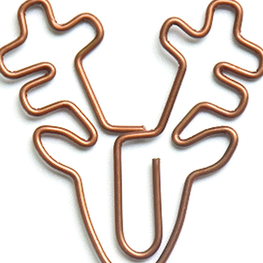 100Pcs Cute Paper Clips Retro Christmas Style Exquisite Color Wide Application Kids Paper Clips for