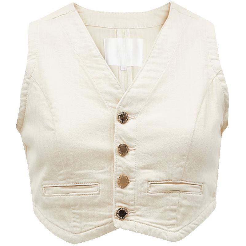 Only Women's 2024 Summer Sleeveless Denim Vest