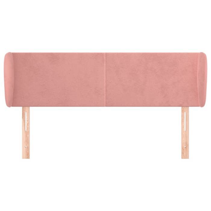 Tête de lit - Maison Exclusive - Velours rose - 147x23x78/88 cm - Hauteur réglable