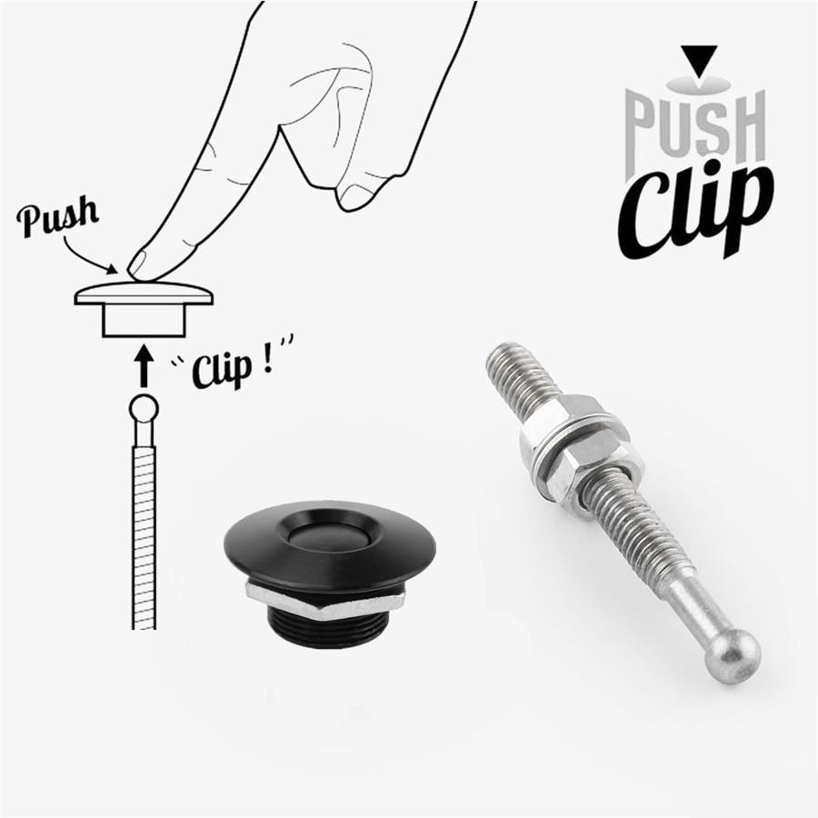 4x Car Push Button Quick Release Hood Bonnet Pin Lock Clip Bumper Latch Kit 30mm