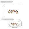 PVC Cute Adorable Bird Static Cling Window Sticker Removable Self-Adhesive for Kitchen Living Room Glass Home Decor Art