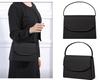 Gurina Damen Formale Tasche, Trauer Tasche, Geeignet für Hochzeiten, Beerdigungen, Abschlussfeiern, Aufnahmefeiern, Hochzeiten und Einschulungsfeiern