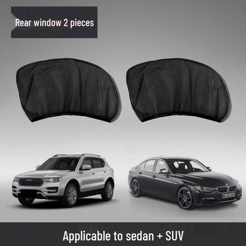 Car Side Window Mosquito Net and Sun Protection Curtain