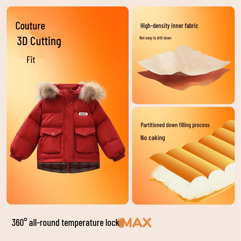 MOMOCO Boys' Fashion Down Jacket