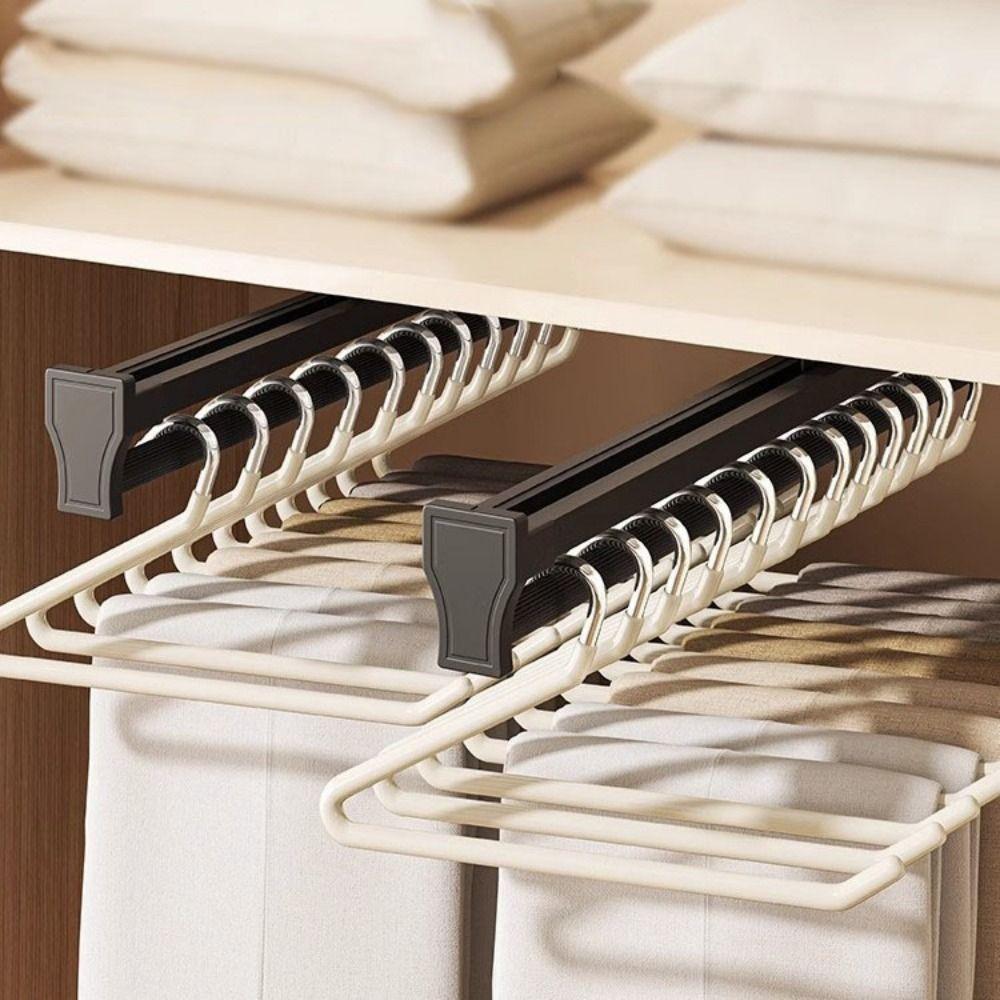 20Pcs Sturdy Metal Goose Shape Pants Hanger Anti Slip Space Saving Z-Shaped Pant Hangers Seamless Clothes Drying Rack Bedrooms