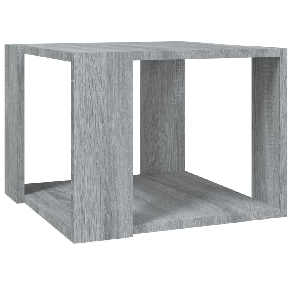  Coffee Table, Grey Oak, 40x40x30 Cm, Wood-based Material