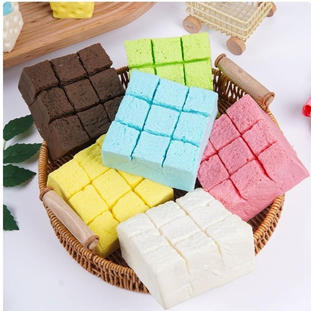 Safe Healthy Cheese Squeezable Toy Non-Toxic Simulated Bread Pinch Toy Kids Gift