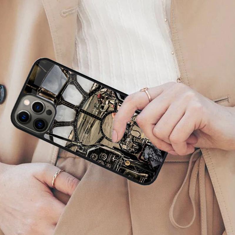 Aircraft Cockpit Dashboard Magnetic Phone Case For APPLE iPhone 17 Air 16 14 13 12 Pro Max 15 Plus Wireless Charge MagSafe Cover