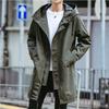 Men's British-Style Mid-Length Trench Coat: Korean Trendy Spring/Autumn Thick Jacket for High-End Winter Feel