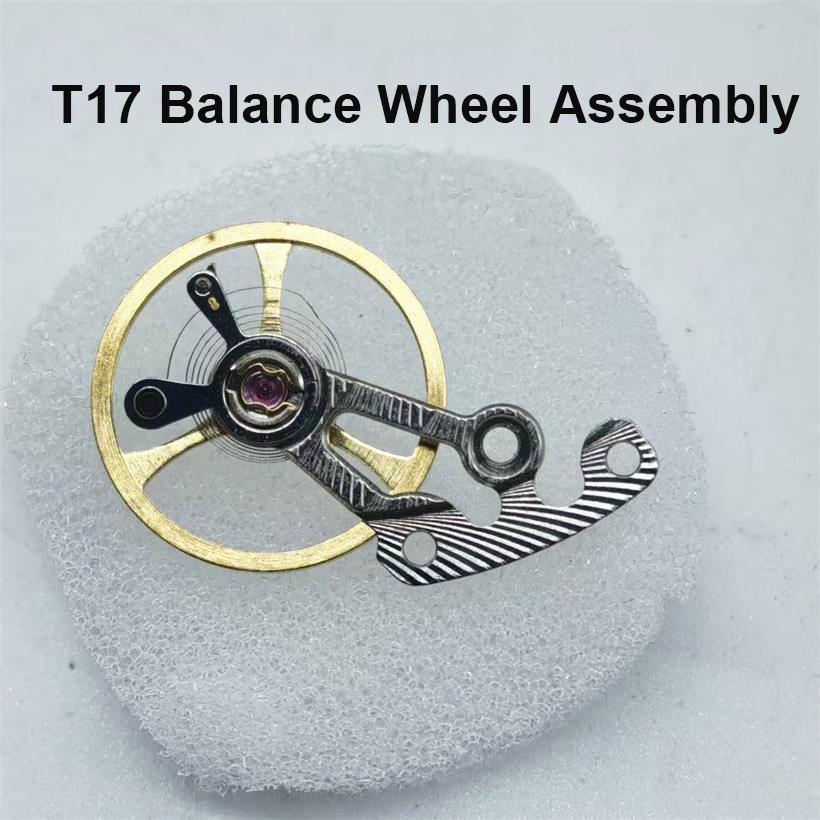 

T17 Hollow-Out Balance Wheel Assembly Suitable For Domestic T17 Movement Balance Wheel+Swing Clamp Plate 1 Set Watch Accessories